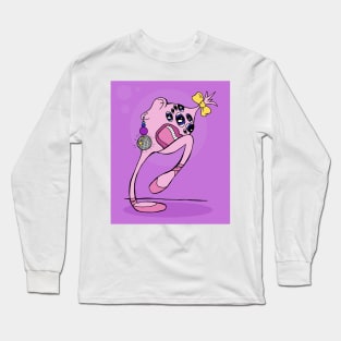 Strange Pink Ballerina Eyeball Monster Long Sleeve T-Shirt